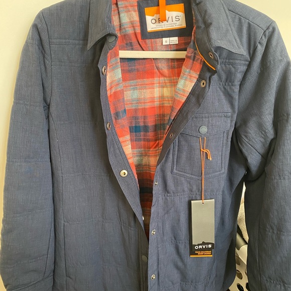 Orvis Tech Chambray Shirt Jacket S Nwt 